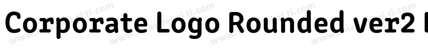 Corporate Logo Rounded ver2 Bd字体转换